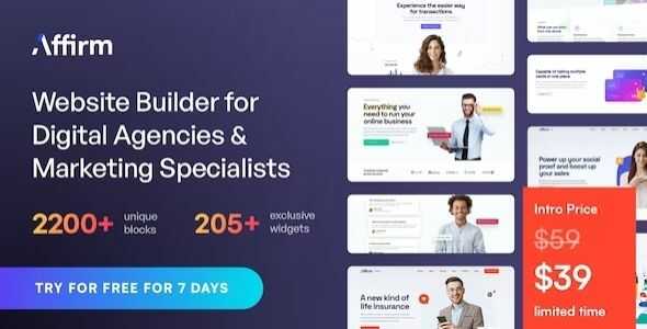 Affirm Theme GPL - Marketing & Digital Agency WordPress Theme