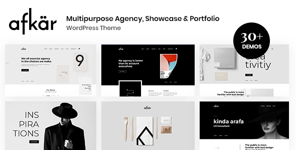 Afkar Theme GPL - Creative Portfolio WordPress Theme