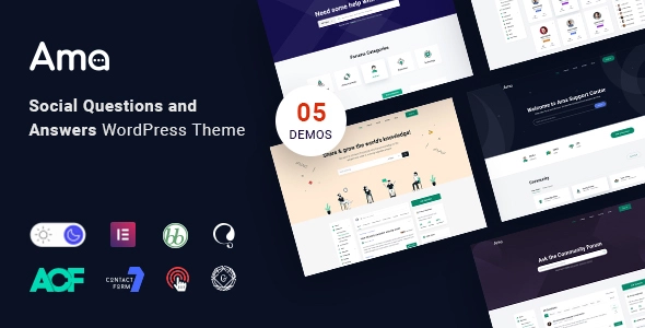 AMA Theme GPL – bbPress Forum WordPress Theme with Social Questions and Answers