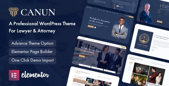 Canun Theme GPL – Lawyer & Attorney WordPress Theme
