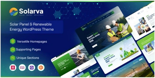 Solarva Theme GPL – Ecology & Solar Energy Theme