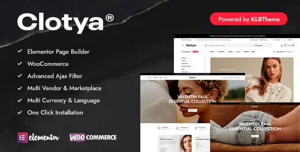 Clotya Theme GPL - Fashion Store eCommerce Theme