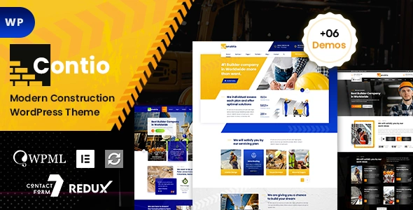 Contio Theme GPL – Construction WordPress Theme