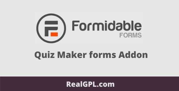 Formidable Forms Quiz Maker Addon GPL