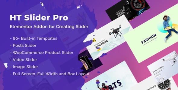 HT Slider Pro GPL – For Elementor