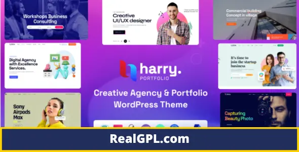 Harry Theme GPL – Creative Agency & Portfolio WordPress Theme