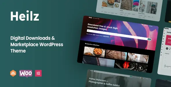 Heilz Theme GPL - Digital Downloads & Marketplace WordPress Theme