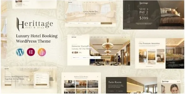 Herittage Theme GPL – Hotel Booking WordPress Theme