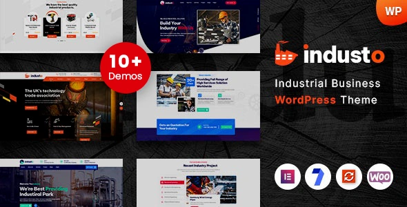 Industo Theme GPL – Industrial Industry & Factory WordPress