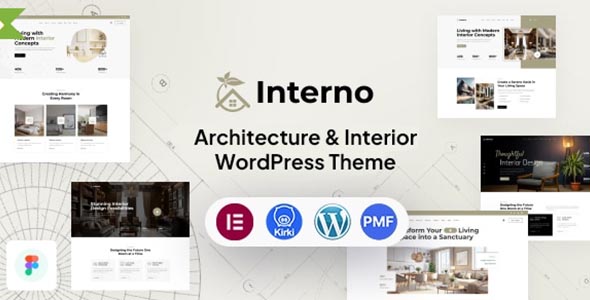 Interno Theme GPL – Architecture And Interior WordPress Theme
