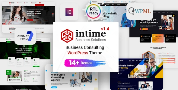 Intime Theme GPL – Business Consulting WordPress Theme