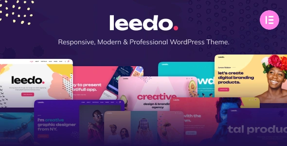 Leedo Theme GPL – Modern, Colorful & Creative Portfolio WordPress Theme