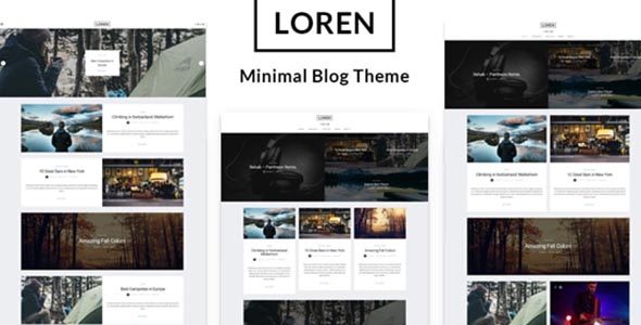 Loren Theme GPL – Responsive WordPress Blog Theme