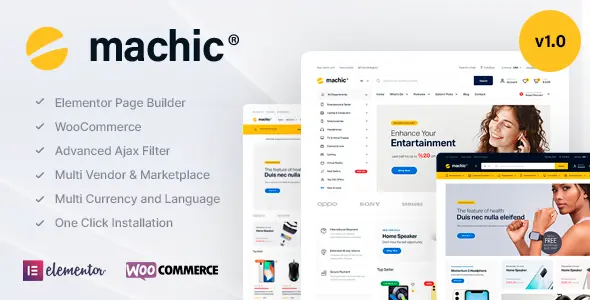 Machic Theme GPL - Electronics Store WooCommerce WordPress Theme