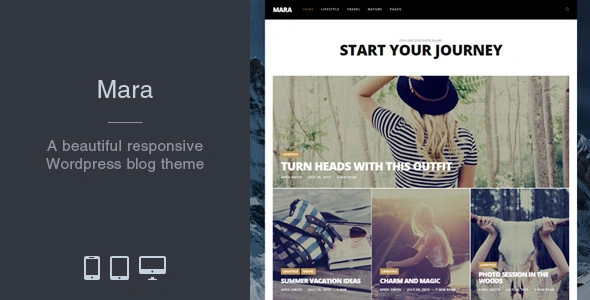 Mara Theme GPL - Photo Blog WordPress Theme