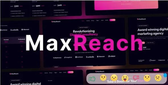 MaxReach Theme GPL - SEO & Digital Agency WordPress Theme