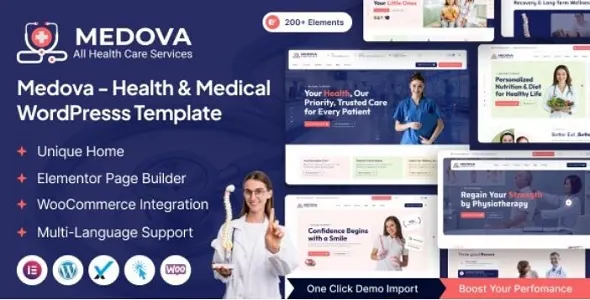Medova Theme GPL – Health & Medical WordPress Theme