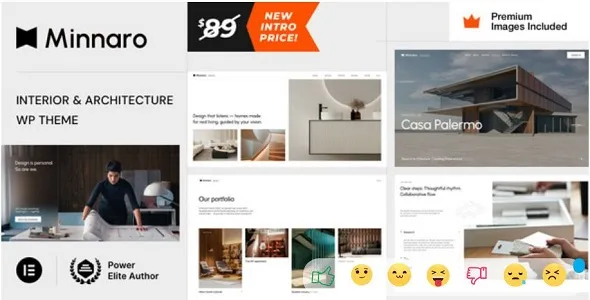Minnaro Theme GPL – Interior Design and Architecture WordPress Theme