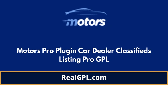 Motors Pro Plugin Car Dealer Classifieds Listing Pro GPL