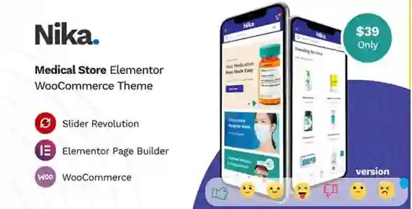 Nika Theme GPL - Medical Elementor WooCommerce Theme