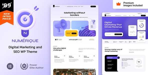 Numérique Theme GPL - SEO Digital Marketing WordPress Websites