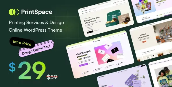 PrintSpace Theme GPL – Printing Services & Design Online WooCommerce WordPress theme