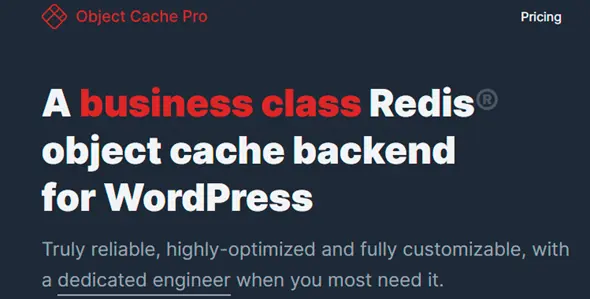 Redis Cache Pro GPL | Object Cache
