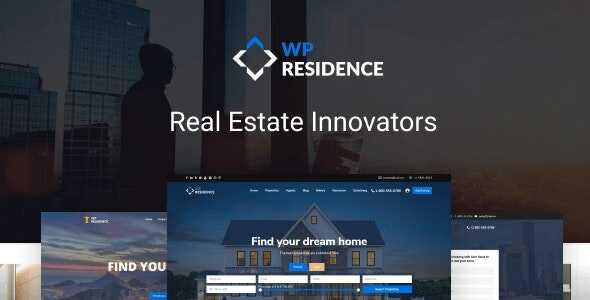 Residence Theme GPL - Real Estate WordPress Website