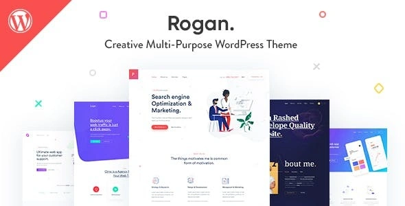 Rogan Theme GPL – Creative Multipurpose WordPress Theme for Agency, Saas, Portfolio