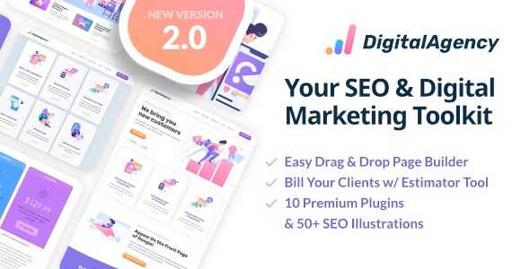 SEO WP Theme GPL - Digital Marketing Agency WordPress Theme