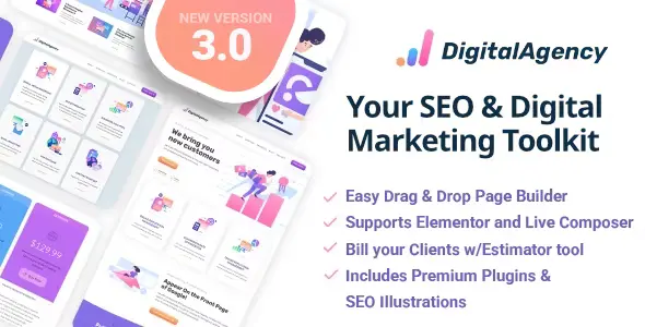 SEOWP Theme GPL | Digital Marketing Agency and SEO WordPress Theme
