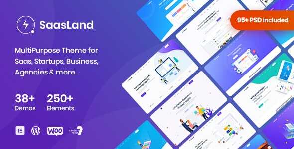 SaasLand Theme GPL - Multipurpose WordPress Theme for SaaS & Startup