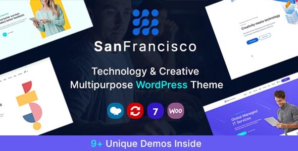 San Francisco Theme GPL - IT Technology and Creative WordPress Theme