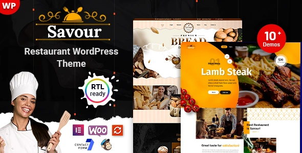 Savour Theme GPL – Restaurant WordPress Theme