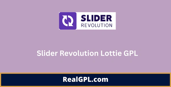 Slider Revolution Lottie GPL
