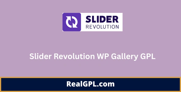 Slider Revolution WP Gallery GPL