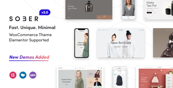 Sober Theme GPL | WooCommerce WordPress Websites