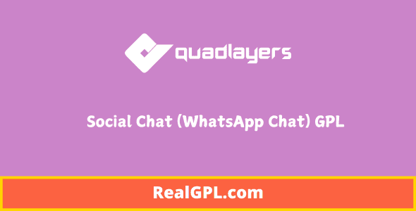 Social Chat (WhatsApp Chat) GPL - by Quadlayers