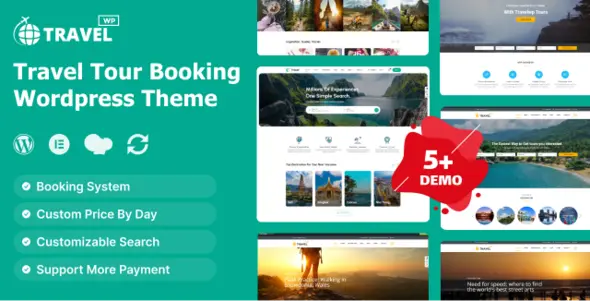 Travel WP Theme GPL – Travel Tour Booking WordPress Theme