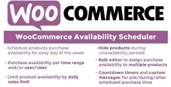 WooCommerce Availability Scheduler GPL