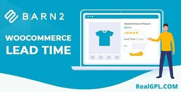 WooCommerce Lead Time GPL - By Barn2Media