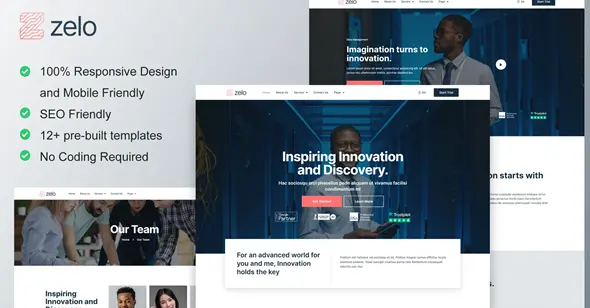 Zelo Startup Business & Technology Company Elementor Template Kit