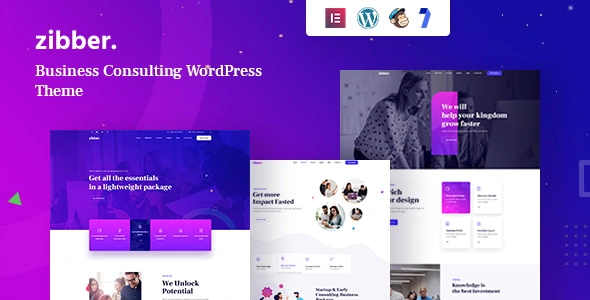 Zibber Theme GPL - Consulting Business WordPress Theme + RTL