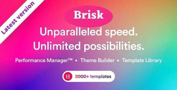 Brisk Theme GPL - Multi-Purpose Elementor WordPress Websites