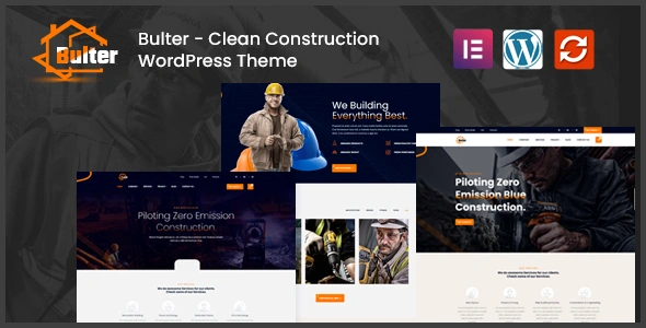 Bulter Theme GPL - Clean Construction WordPress Theme