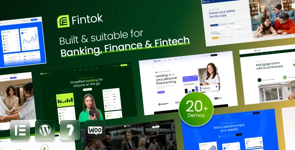 Fintok Theme GPL - Banking Finance & Fintech WordPress Theme