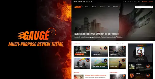 Gauge Theme GPL – Multi-Purpose Review WordPress Theme