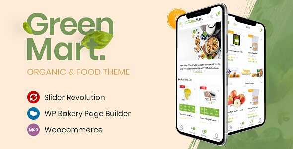 GreenMart Theme GPL - Organic & Food WooCommerce WordPress Website