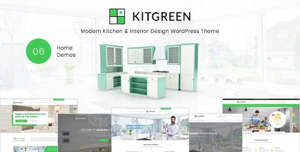 KitGreen Theme GPL - Interior and Kitchen Design WordPress Theme
