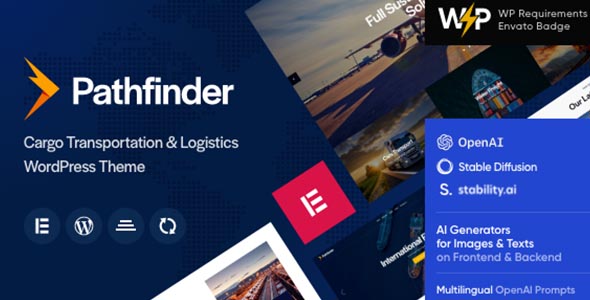 Pathfinder Theme GPL – Cargo Transportation & Logistics WordPress Theme